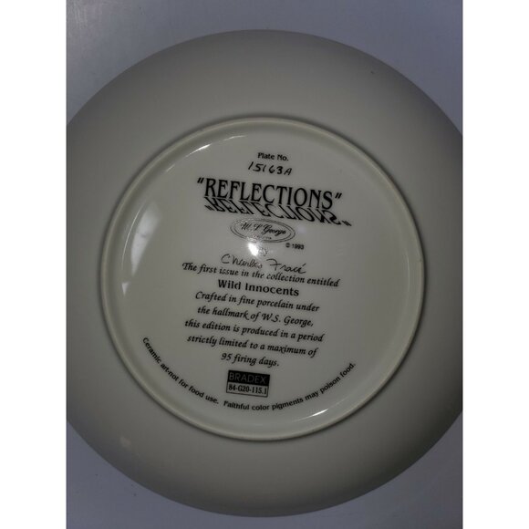 Wild Innocents REFLECTIONS First Issue Charles Frace 8" Plate Cheetah Cubs - Picture 6 of 6